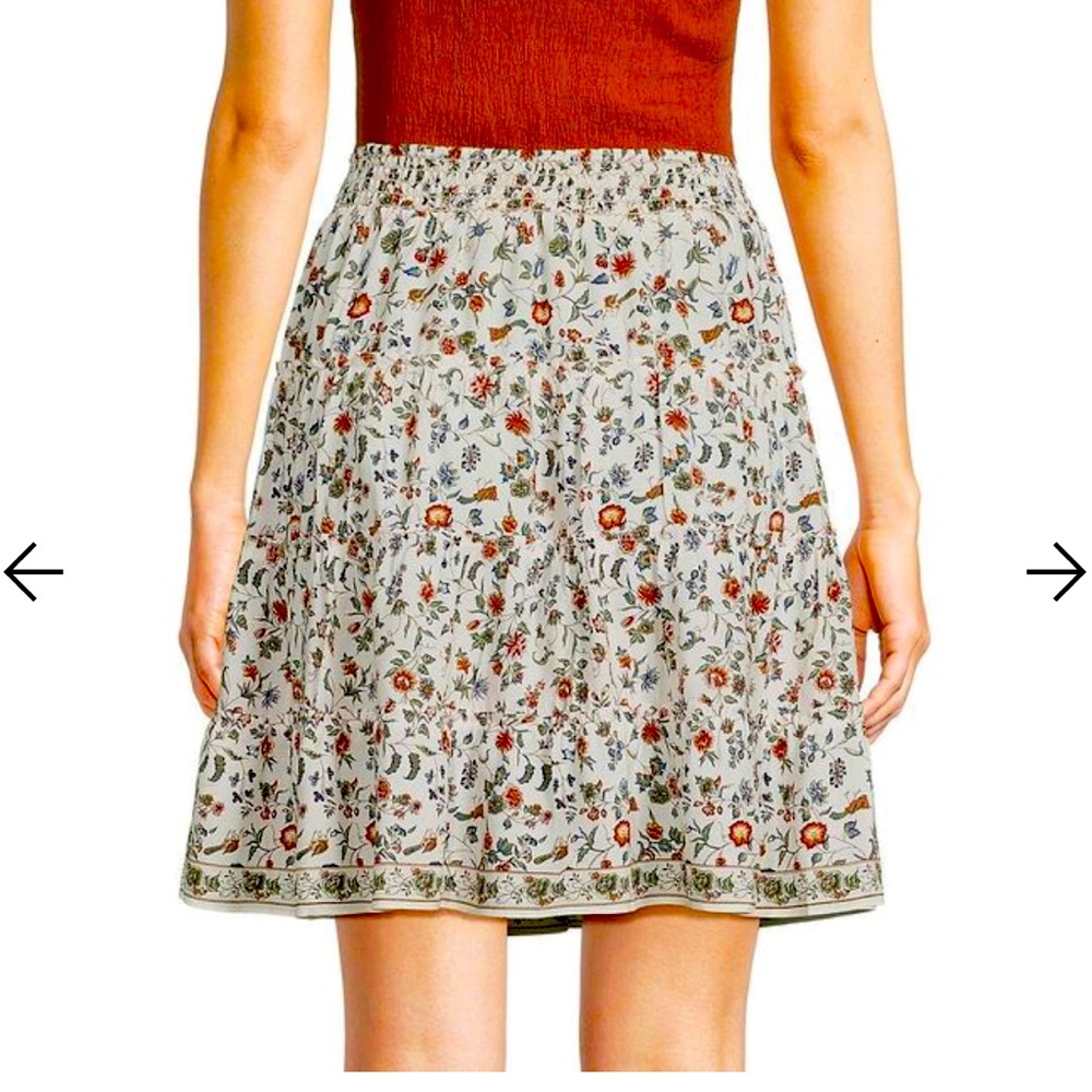 Max studio Women's Floral A Line Mini Skirt - Picture 2 of 2